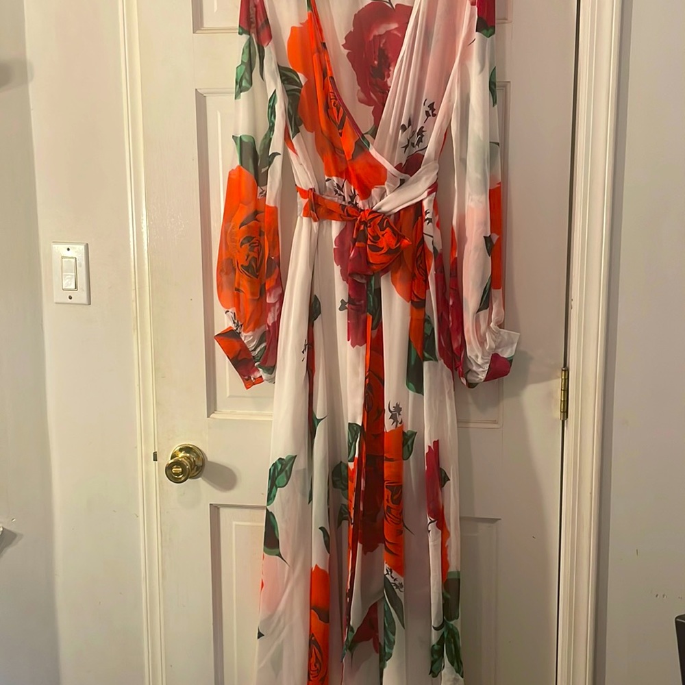Floral Print Maxi Dress